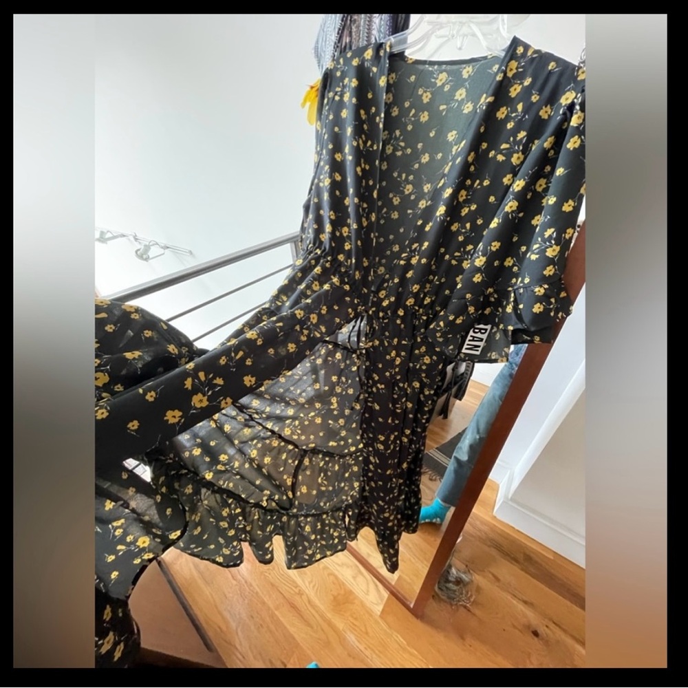 90s Floral Prairie Dress